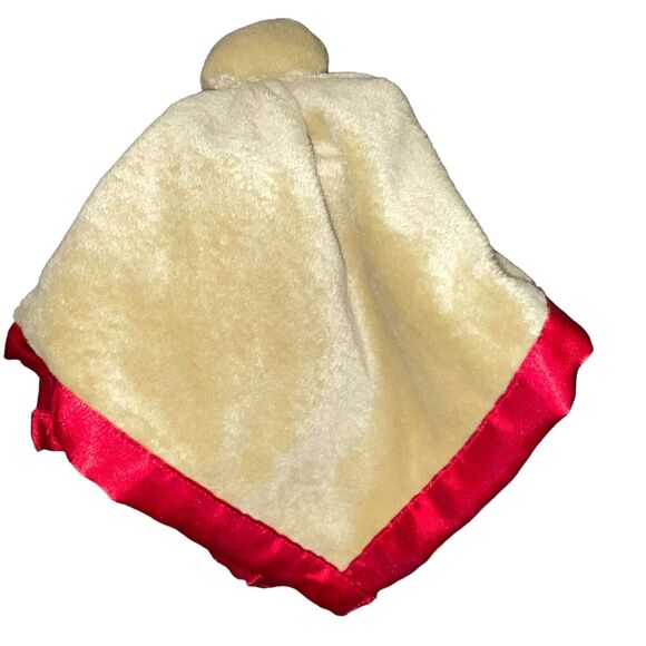 Baby Essentials Reindeer Lovey Security Blanket Rattle Satin 1st Christmas 14” - Picture 8 of 12